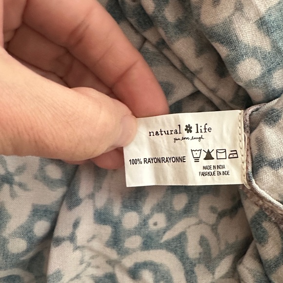 🌿 Natural Life Summer Mini Dress – Abstract Vines – NWT – Size Medium 🌿 - Picture 7 of 7